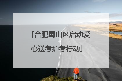 合肥蜀山区启动爱心送考护考行动